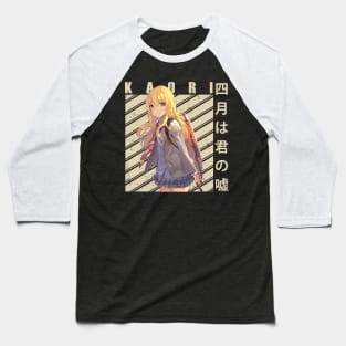Heartfelt Sonata Shigatsu waAnime T-Shirt with Characters in Musical Harmony Baseball T-Shirt